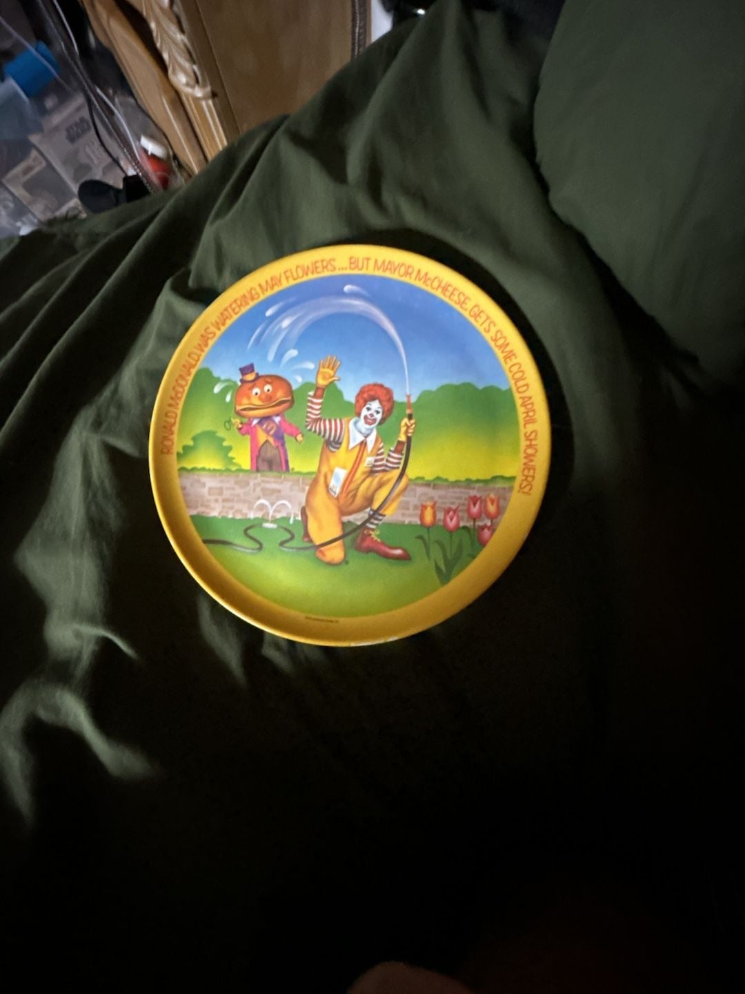 Vintage McDonald's Collector Plate Ronald McDonald Mayor McCheese 1