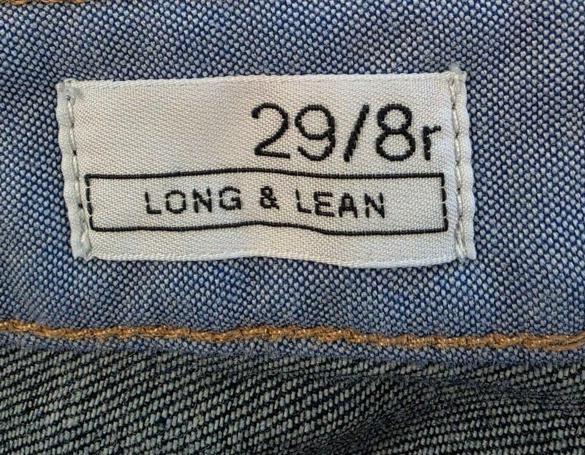 Gap 1969 Long & Lean Jeans Size 29/8r Dark Wash 4