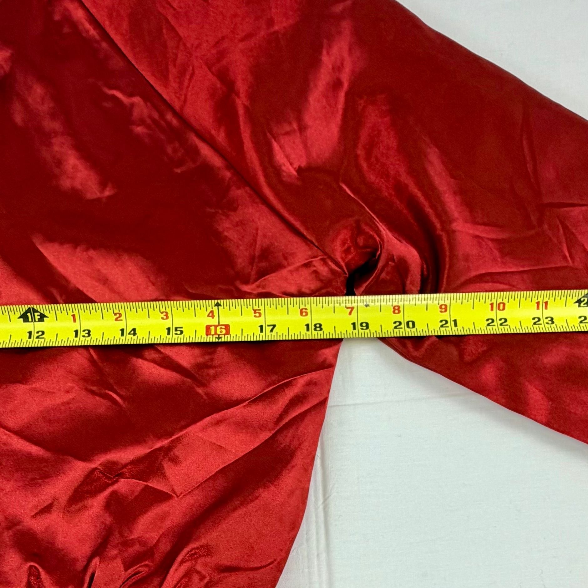 Charlotte Russe Women’s Bomber Jacket Red Satin Full Zip Size M 80s Vibe Vintage 6