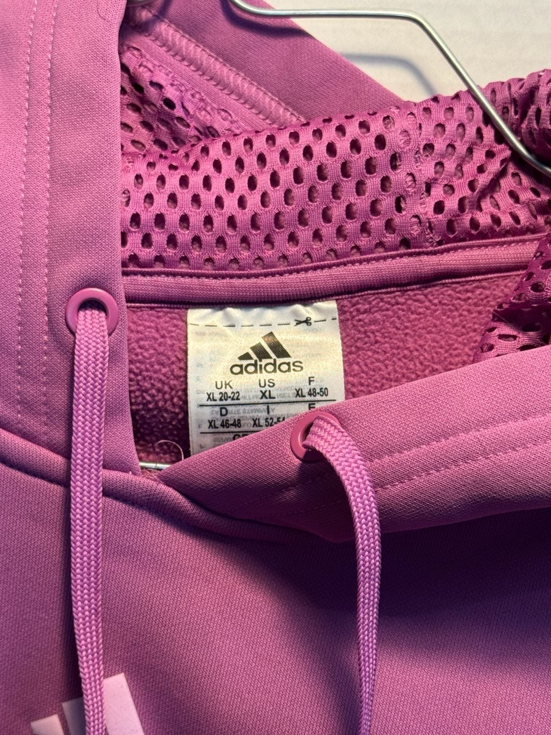 Adidas Gear Up Hoodie Size XL Purple Pullover Sweatshirt 3