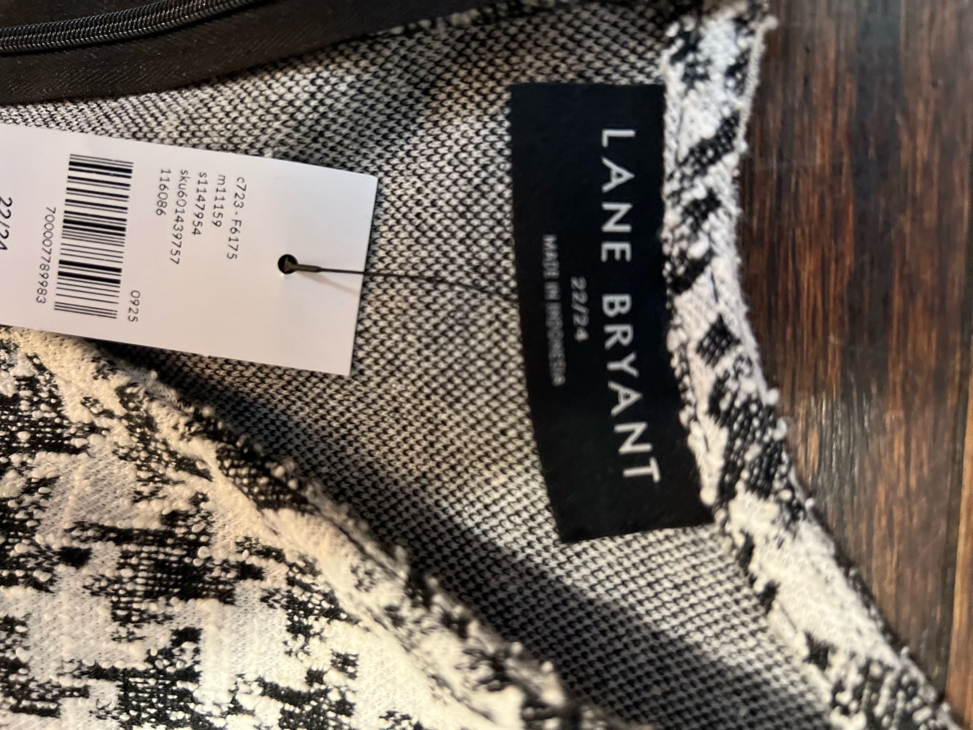 Lane Bryant Houndstooth Flare Dress Size 22/24 4