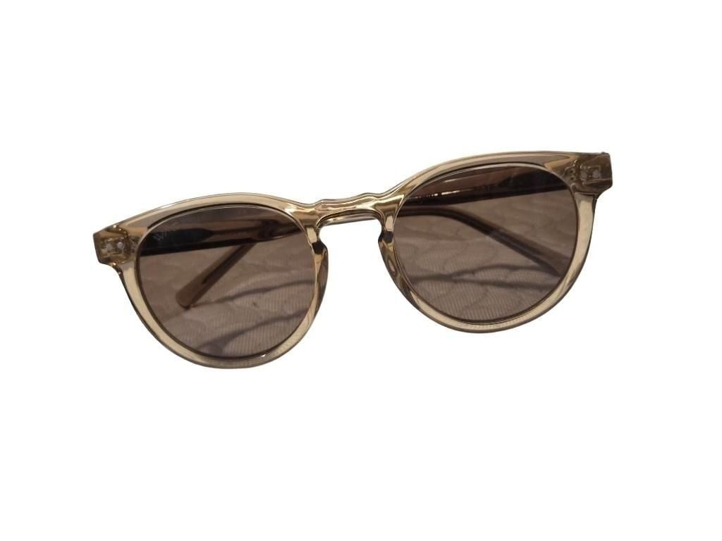 WMP Eyewear Tate Sunglasses Light Crystal Brown Brown Polarized 12