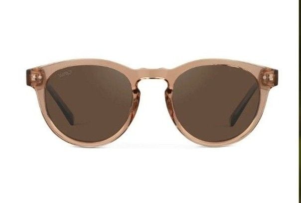 WMP Eyewear Tate Sunglasses Light Crystal Brown Brown Polarized 6