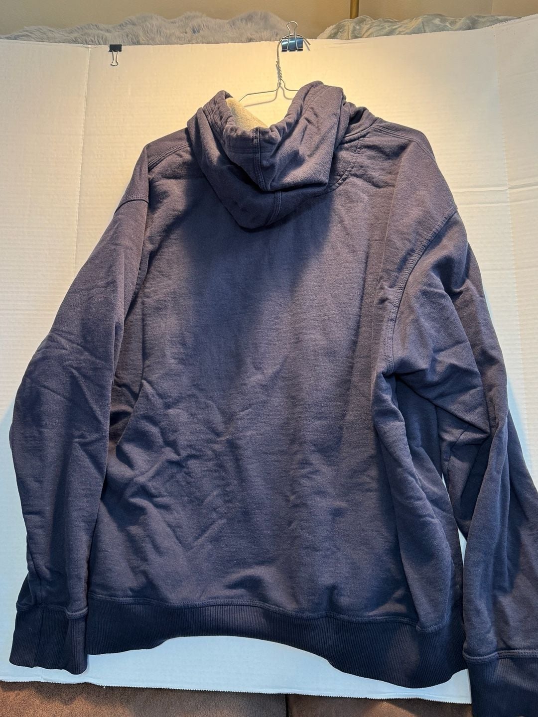 Champion Script Logo Hoodie Size XL Navy Blue 7