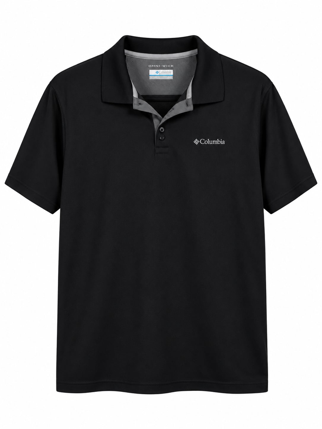 Columbia Omni-Wick Polo Shirt Size M Black Performance 3