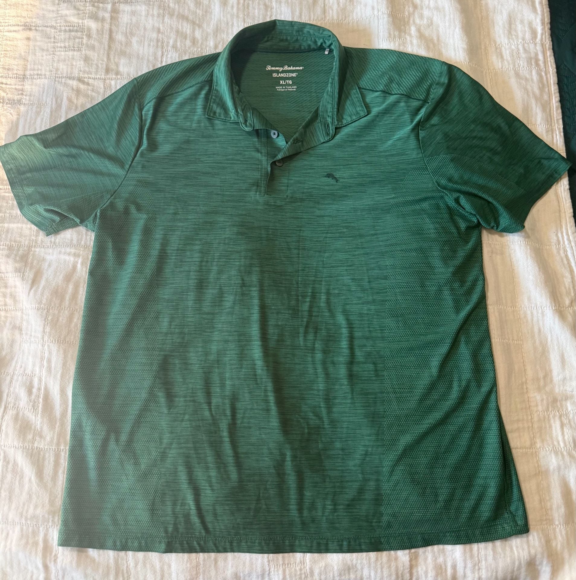 Tommy Bahama Islandzone Polo Shirt Size XL Green 2