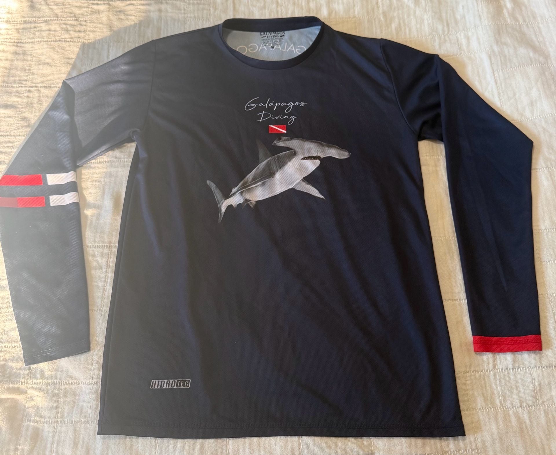 Galapagos Diving Hydrotec Long Sleeve Shirt Size M 2