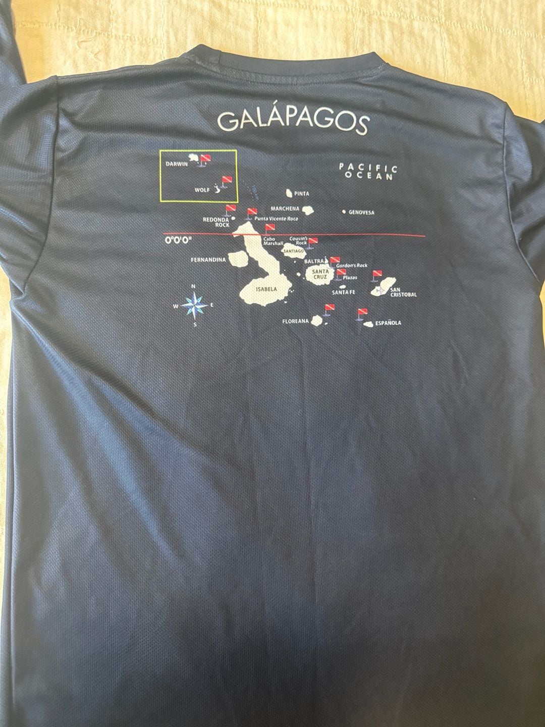Galapagos Diving Hydrotec Long Sleeve Shirt Size M 9
