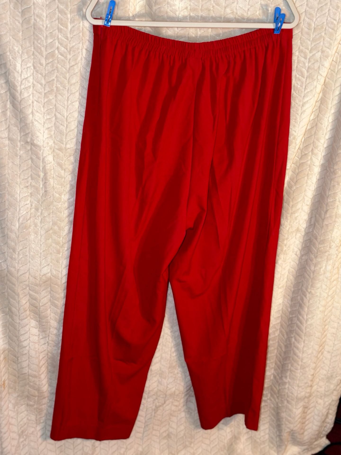 Danny & Nicole Suit Set Size 18W Red Jacket Pants 4