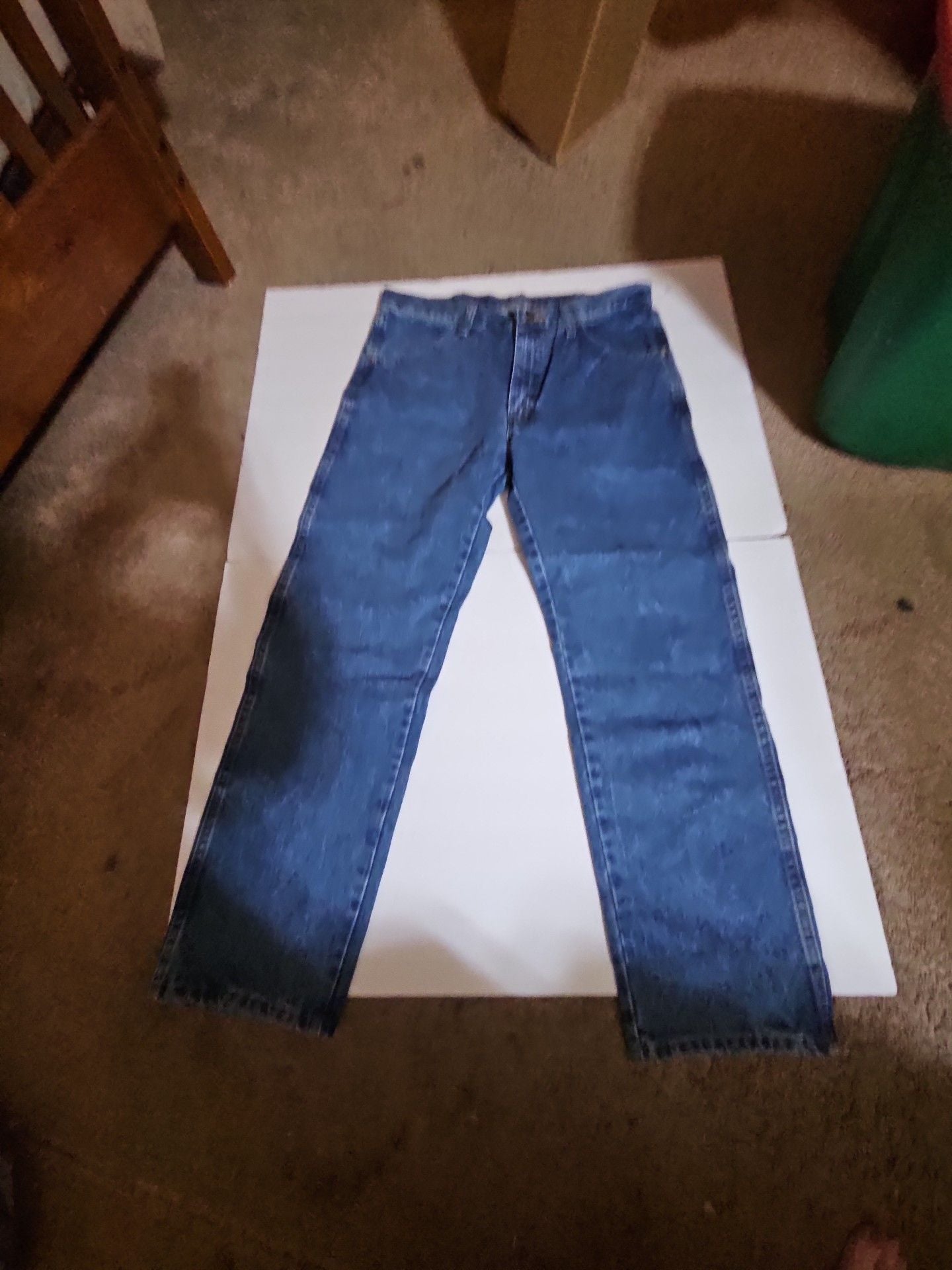 Rustler Regular Fit Straight Leg Jeans 34x29 Blue Denim New with Tags 2