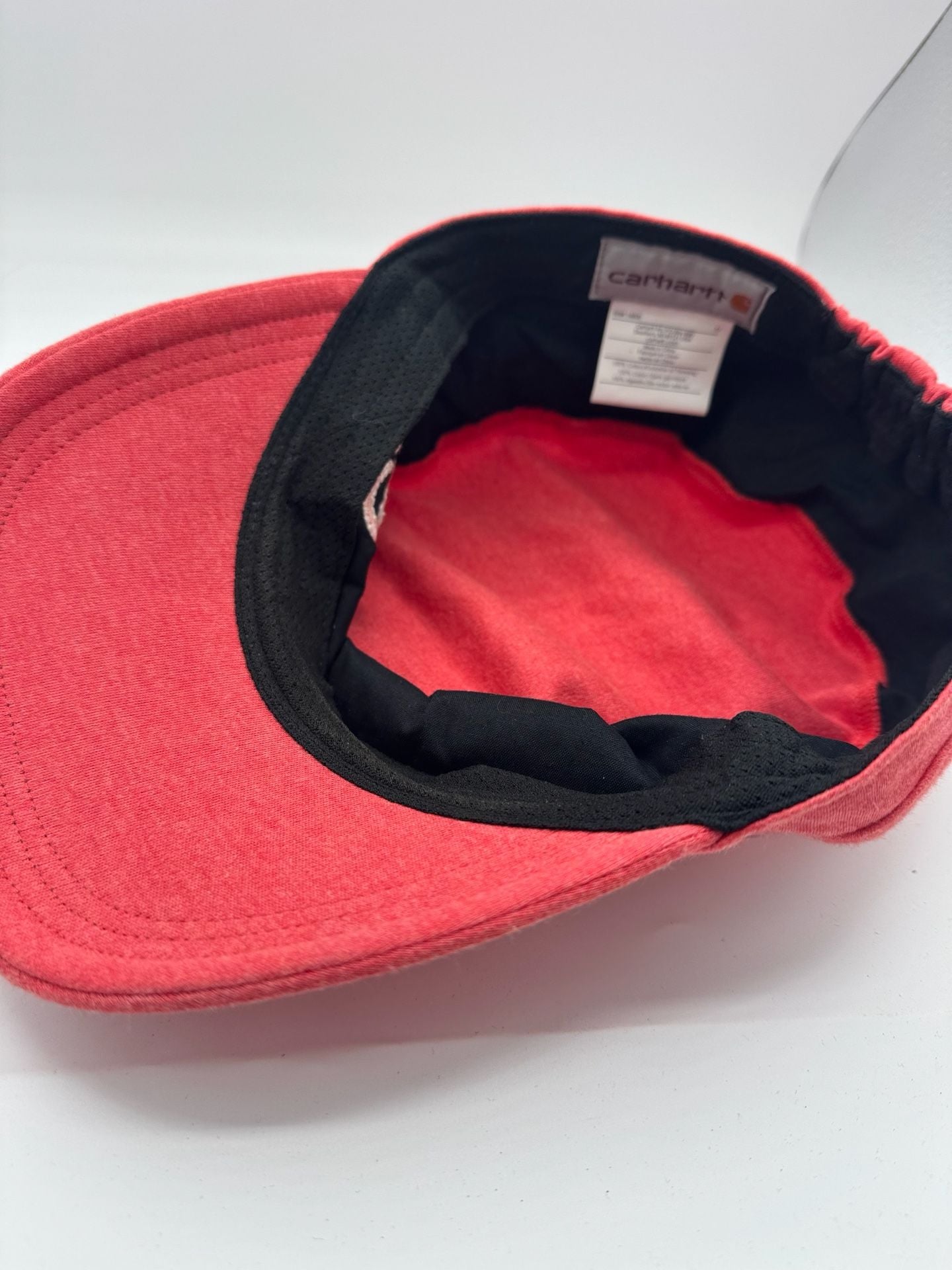 Carhartt Cadet Hat Cap Red Coral Pink Military Style Y2K 5