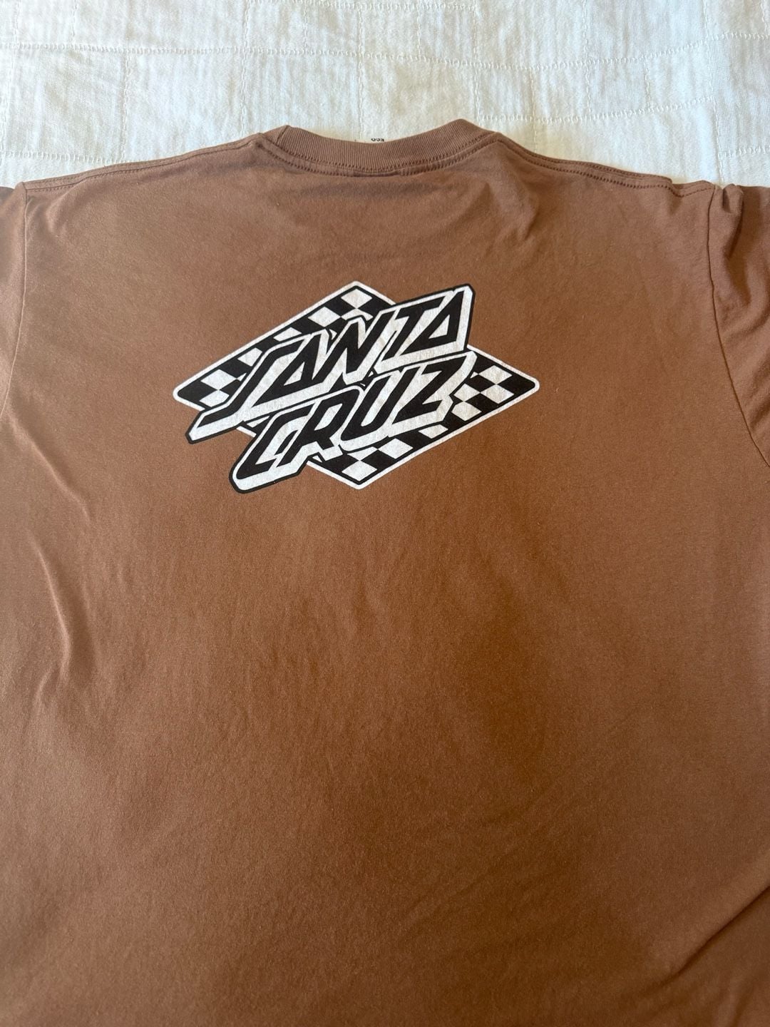 Santa Cruz T-Shirt Size XL Brown Logo Graphic Tee 8