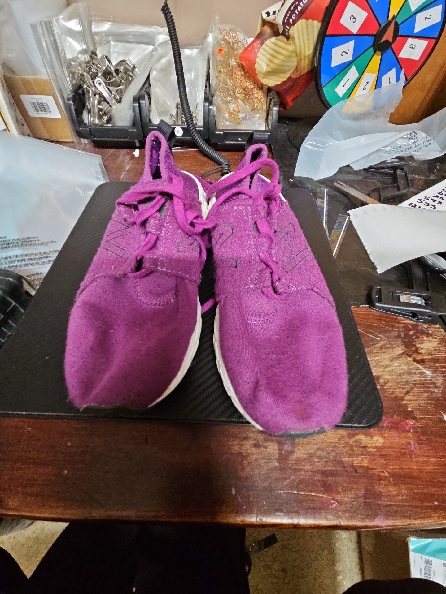 New Balance KJCRZHIG Size 3.5 Purple Sneakers 2