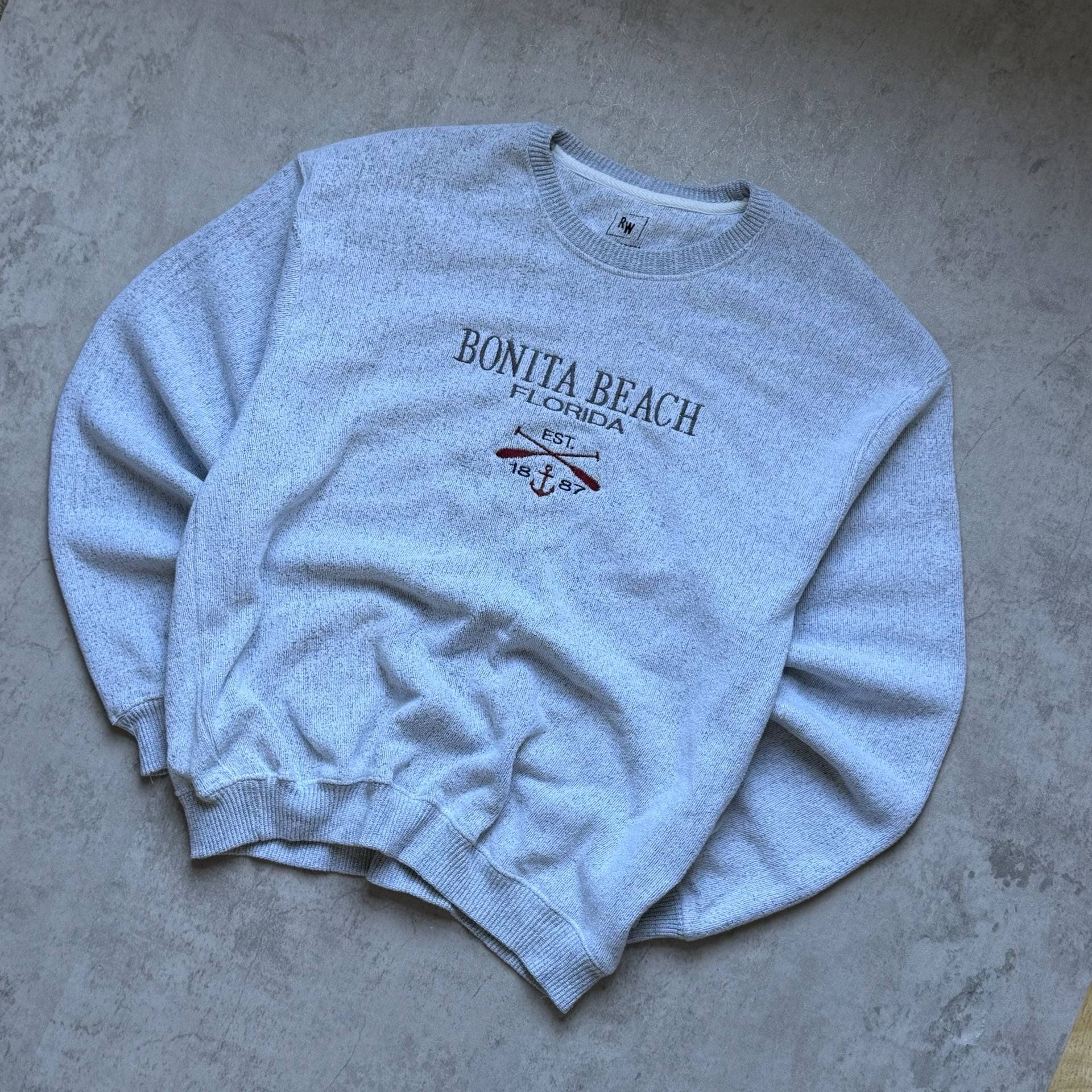Ragwear USA Bonita Beach Florida Sweatshirt Size XL Grey Crewneck 2