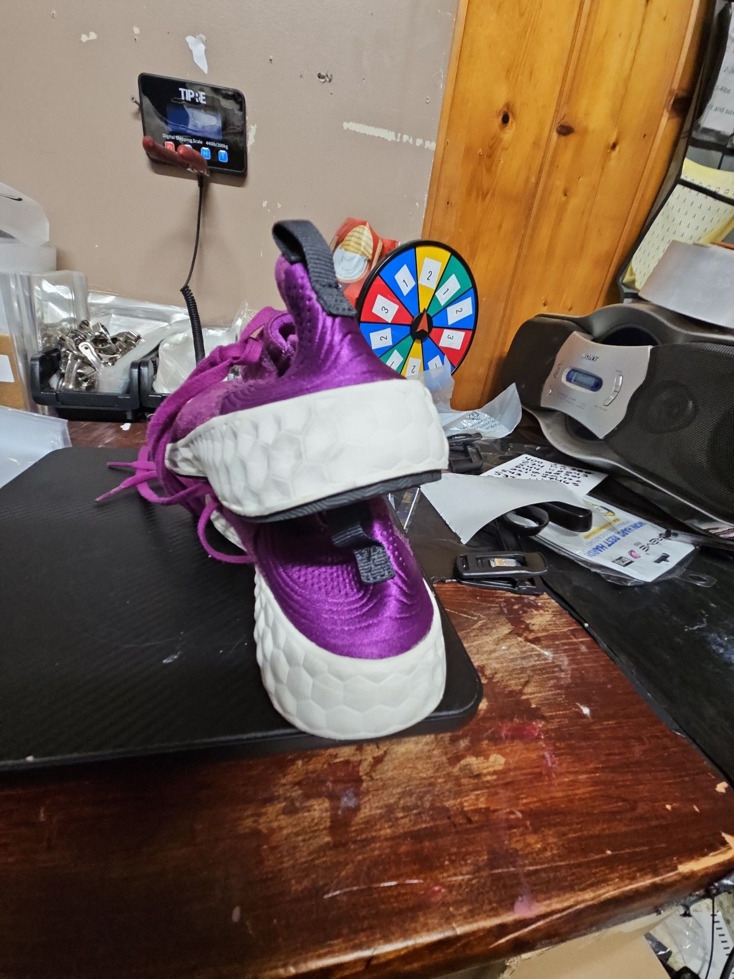 New Balance KJCRZHIG Size 3.5 Purple Sneakers 4