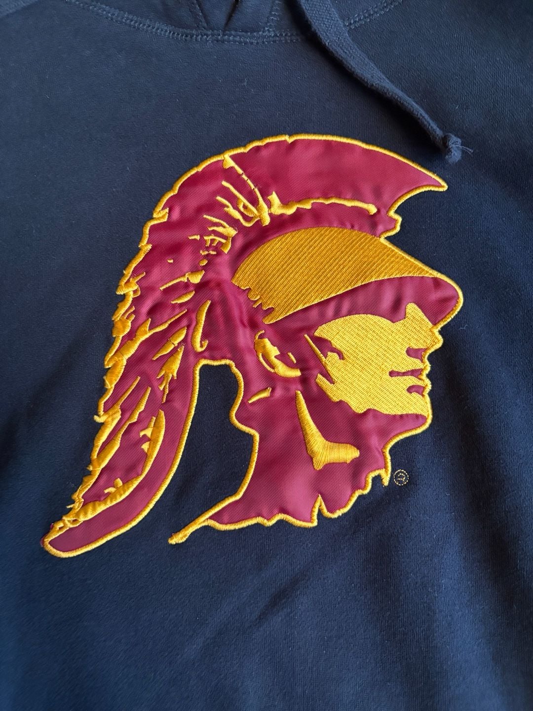 College Downloads USC Trojans Hoodie Size S Black Embroidered 3
