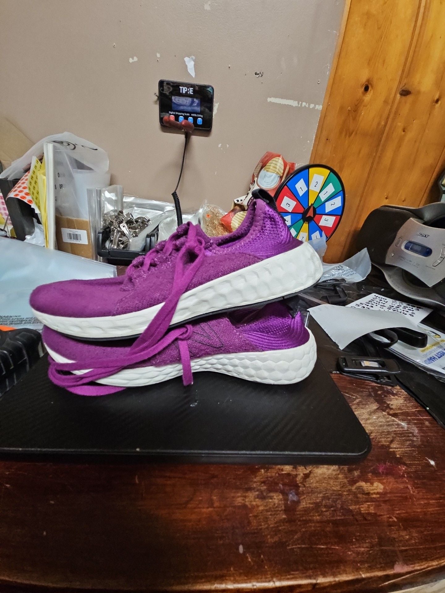 New Balance KJCRZHIG Size 3.5 Purple Sneakers 5