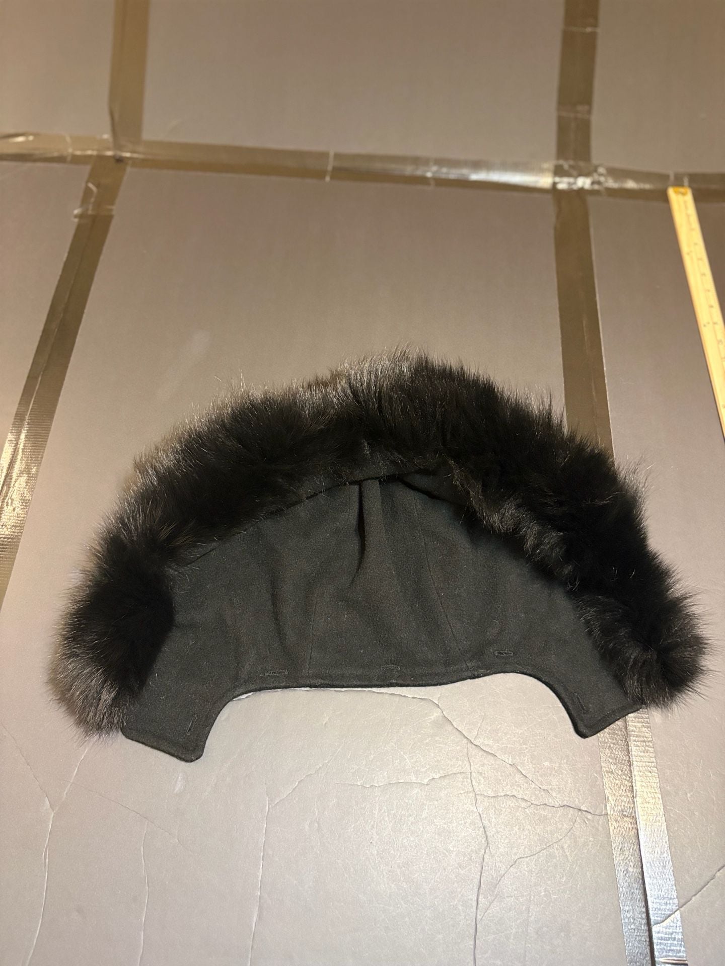 Black Fur Trim Hood Attachment 6