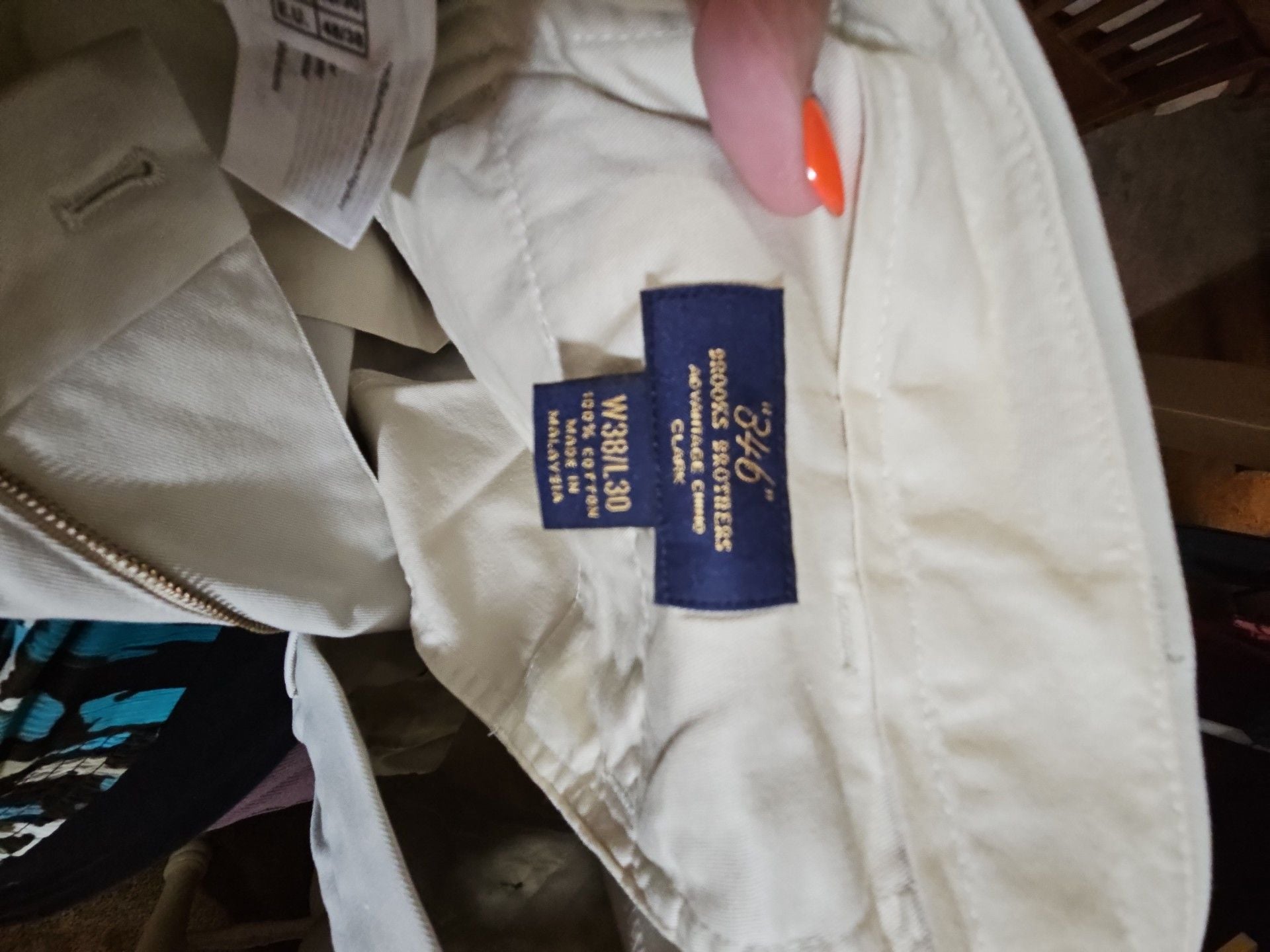 Brooks Brothers 346 Clark Chinos 38x30 Tan Cotton Pants 4