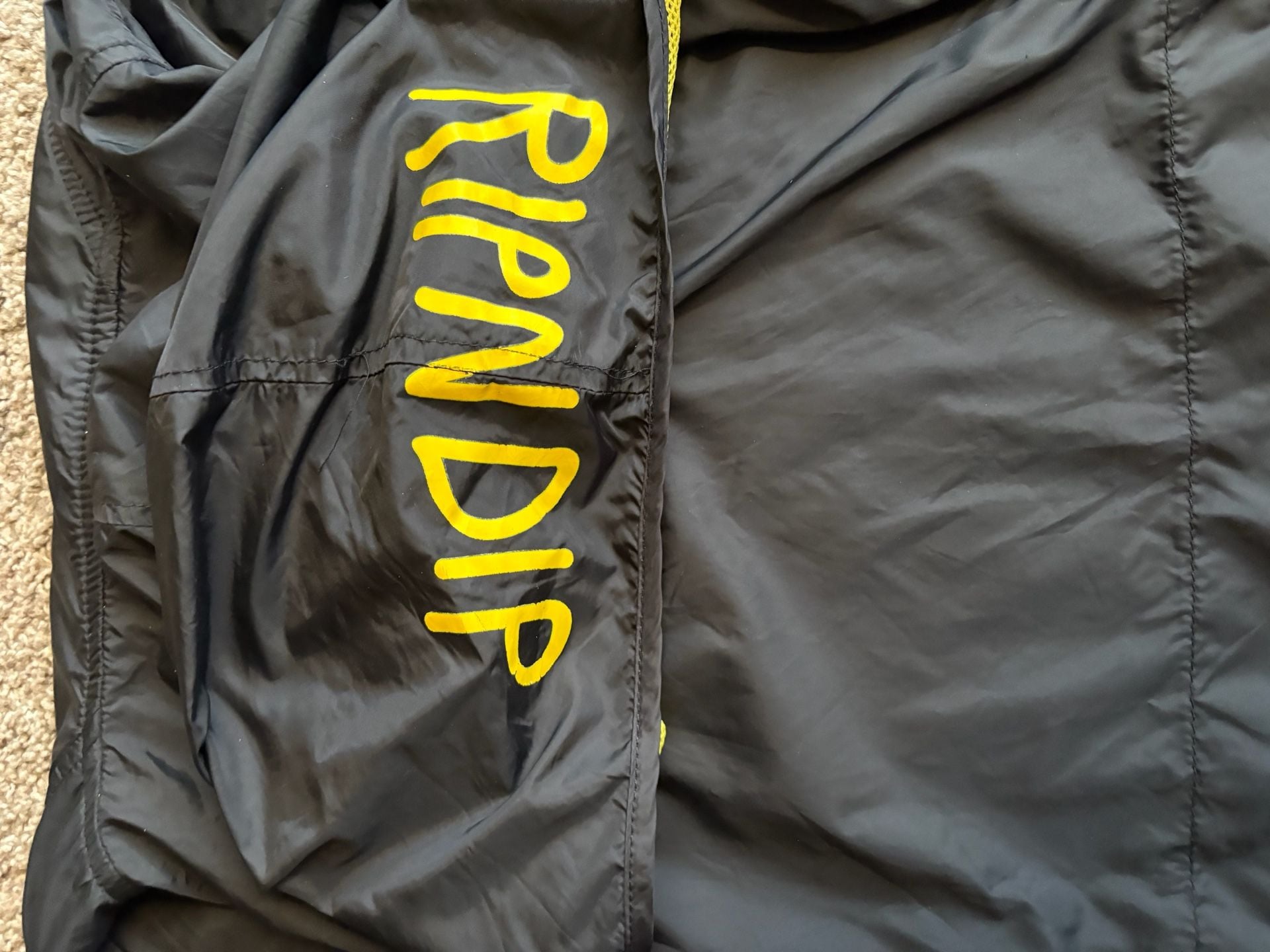RIPNDIP Anorak Jacket Size S Black Smiley Face Windbreaker 7