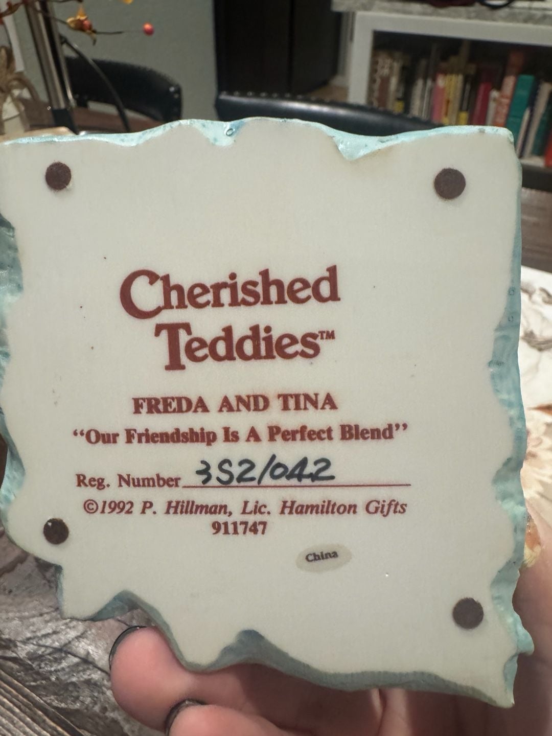 Cherished Teddies Freda & Tina Tea Figurine With Original Box #911747 8