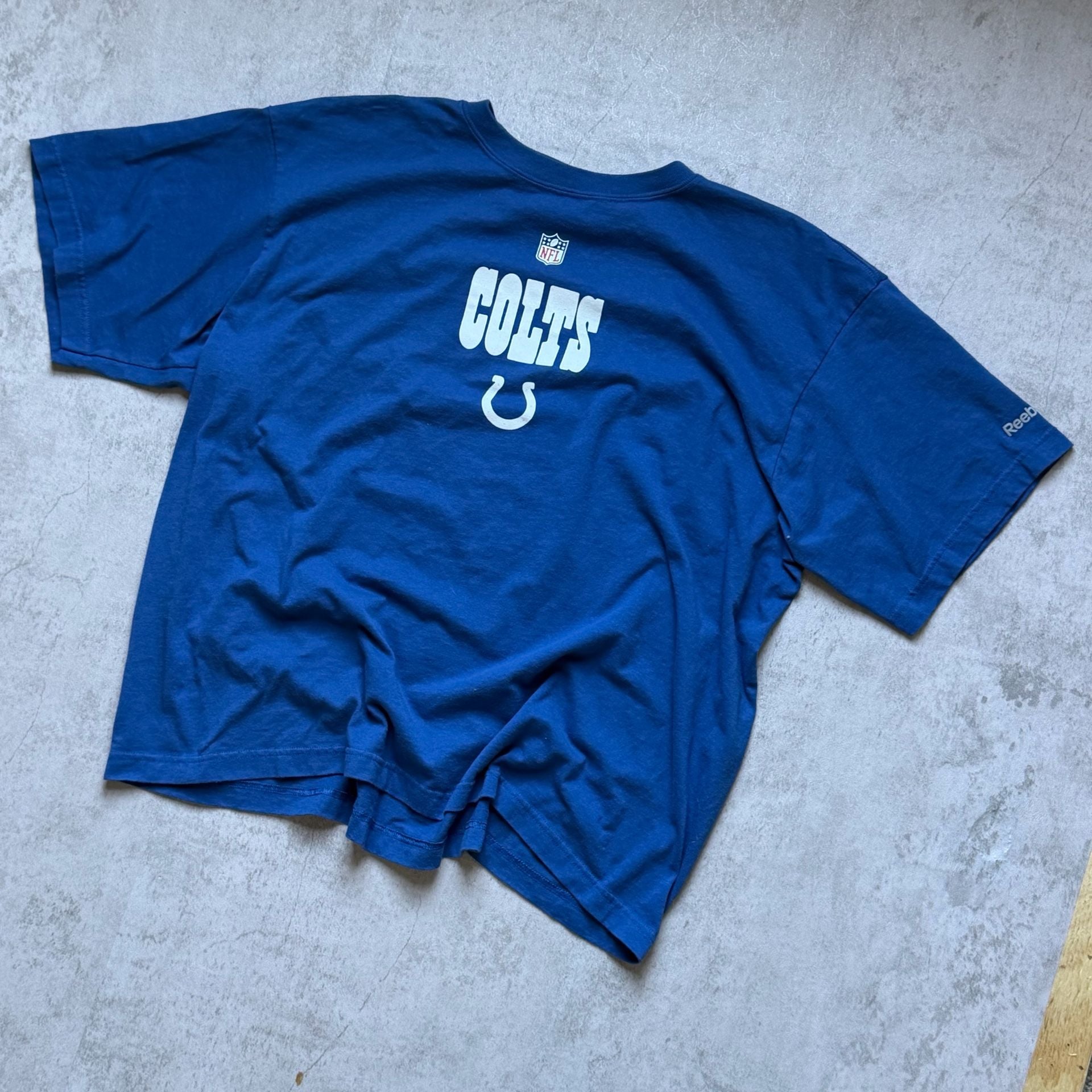 Reebok NFL Indianapolis Colts T-Shirt Size XL Blue Graphic Tee 1