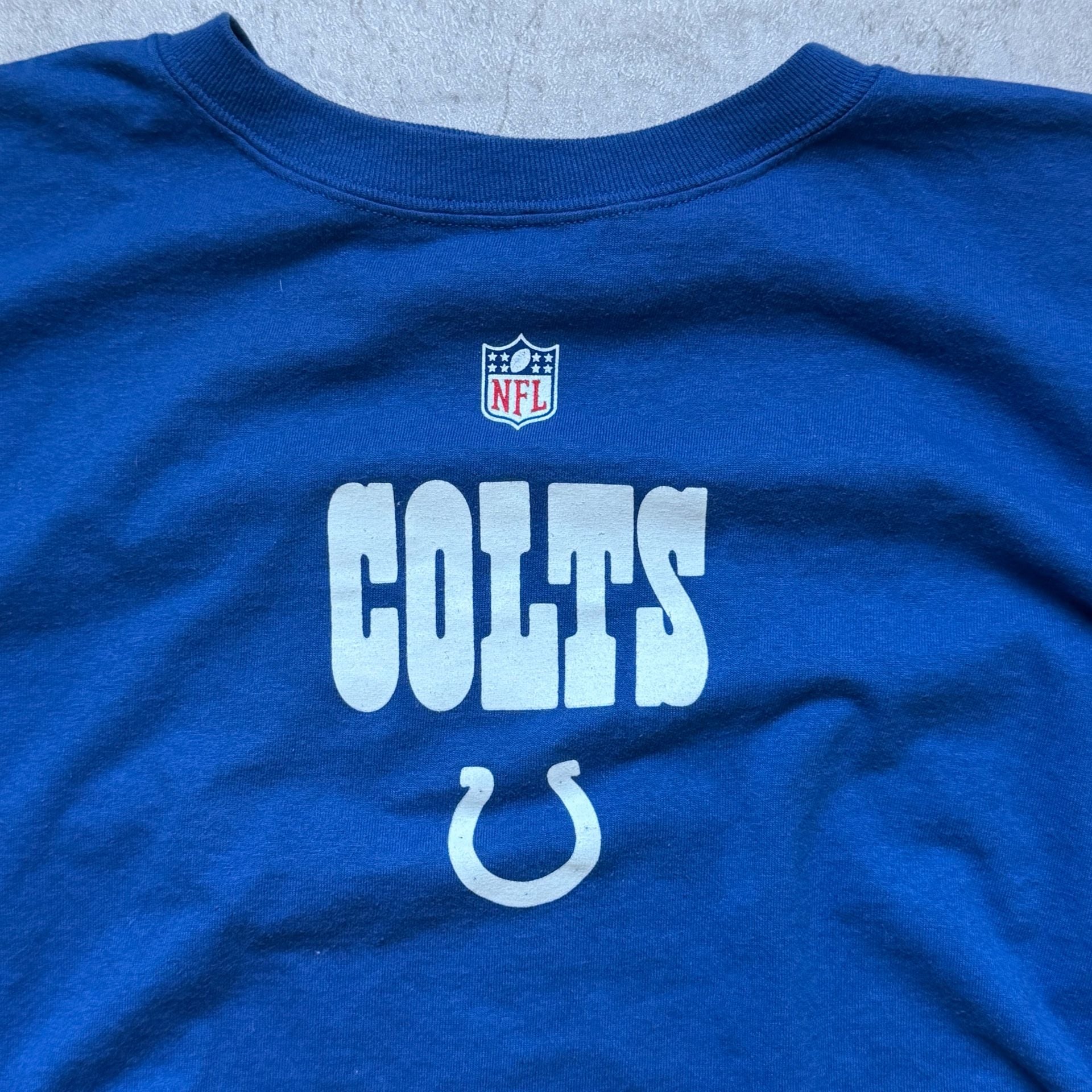 Reebok NFL Indianapolis Colts T-Shirt Size XL Blue Graphic Tee 3