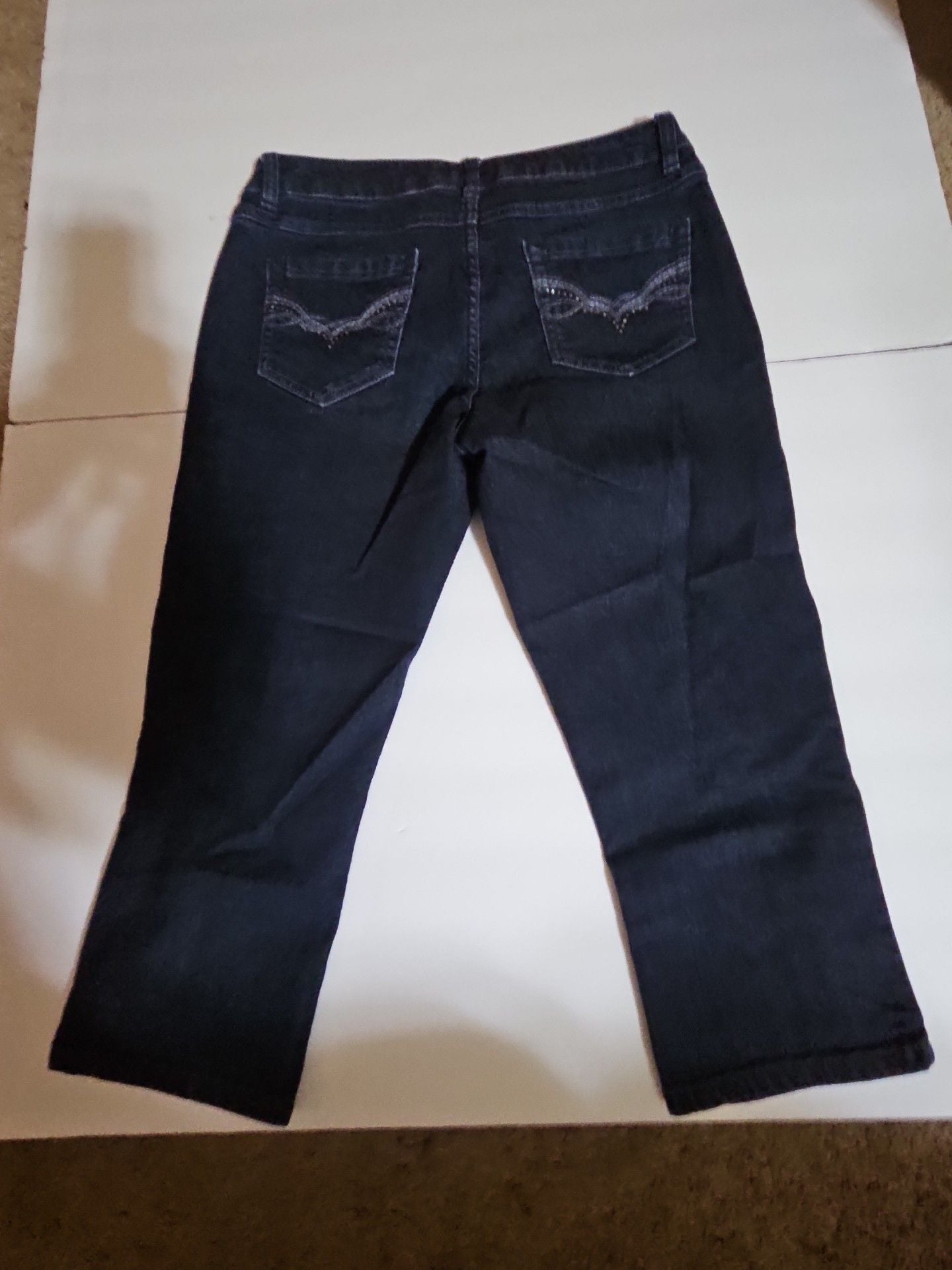 d.jeans Bootcut Jeans Size 6 Dark Wash Embellished Pockets 3