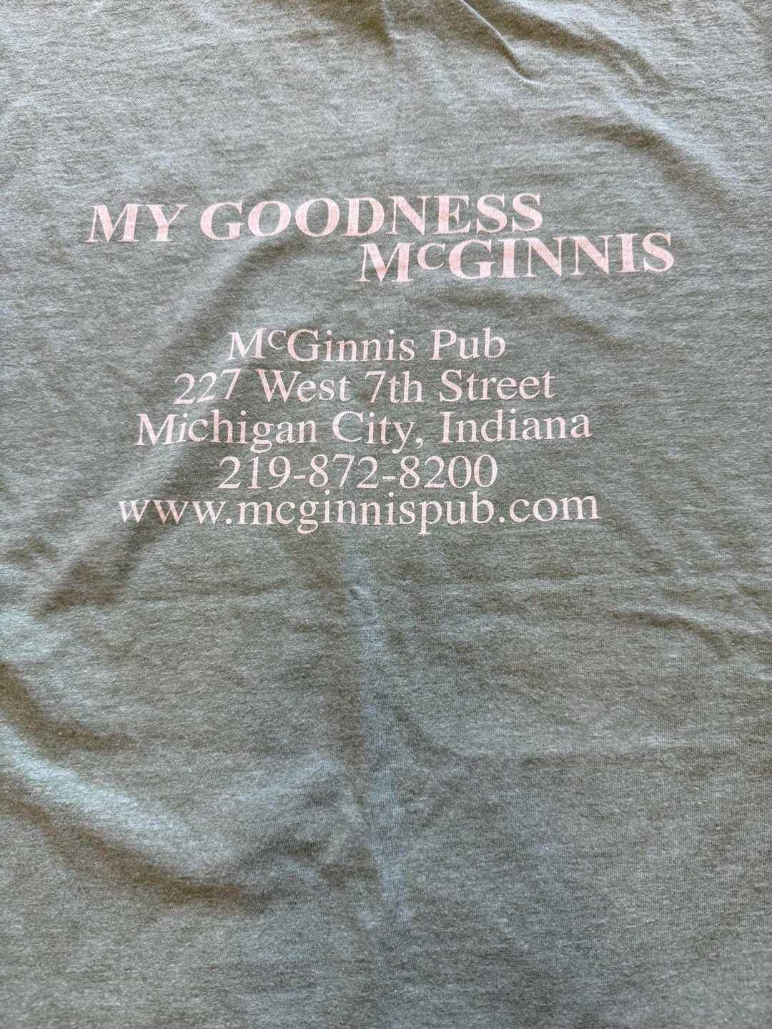 McGinnis Pub Ringer T-Shirt Green Heather 8