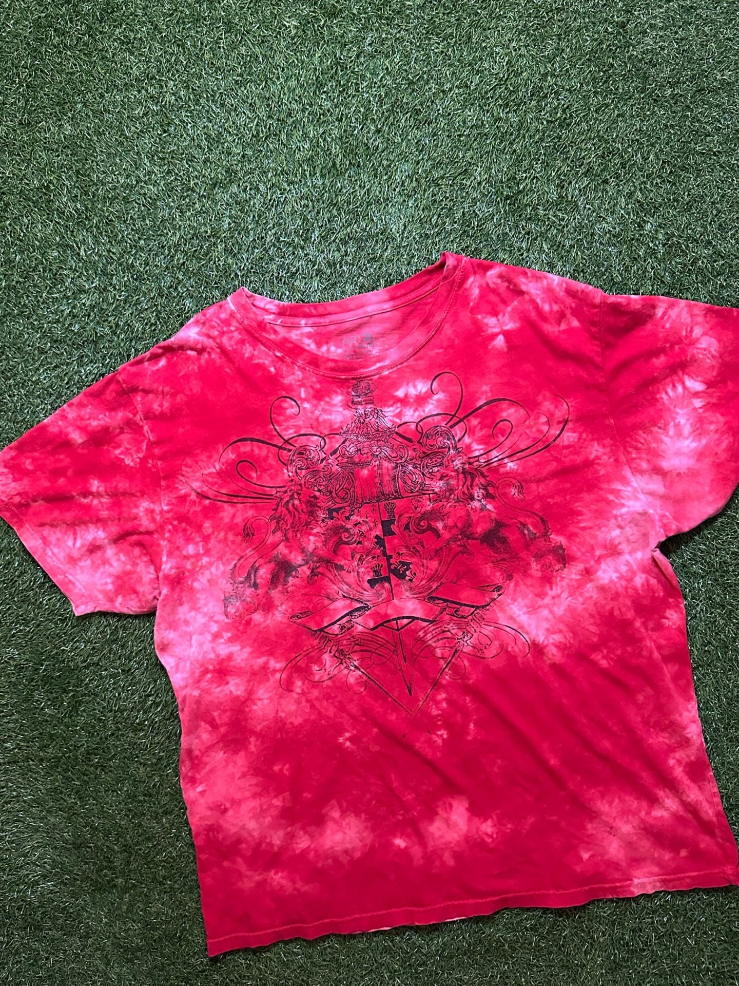Apt. 9 Y2K 2000s Tie-Dye Sword Graphic T-Shirt. 3