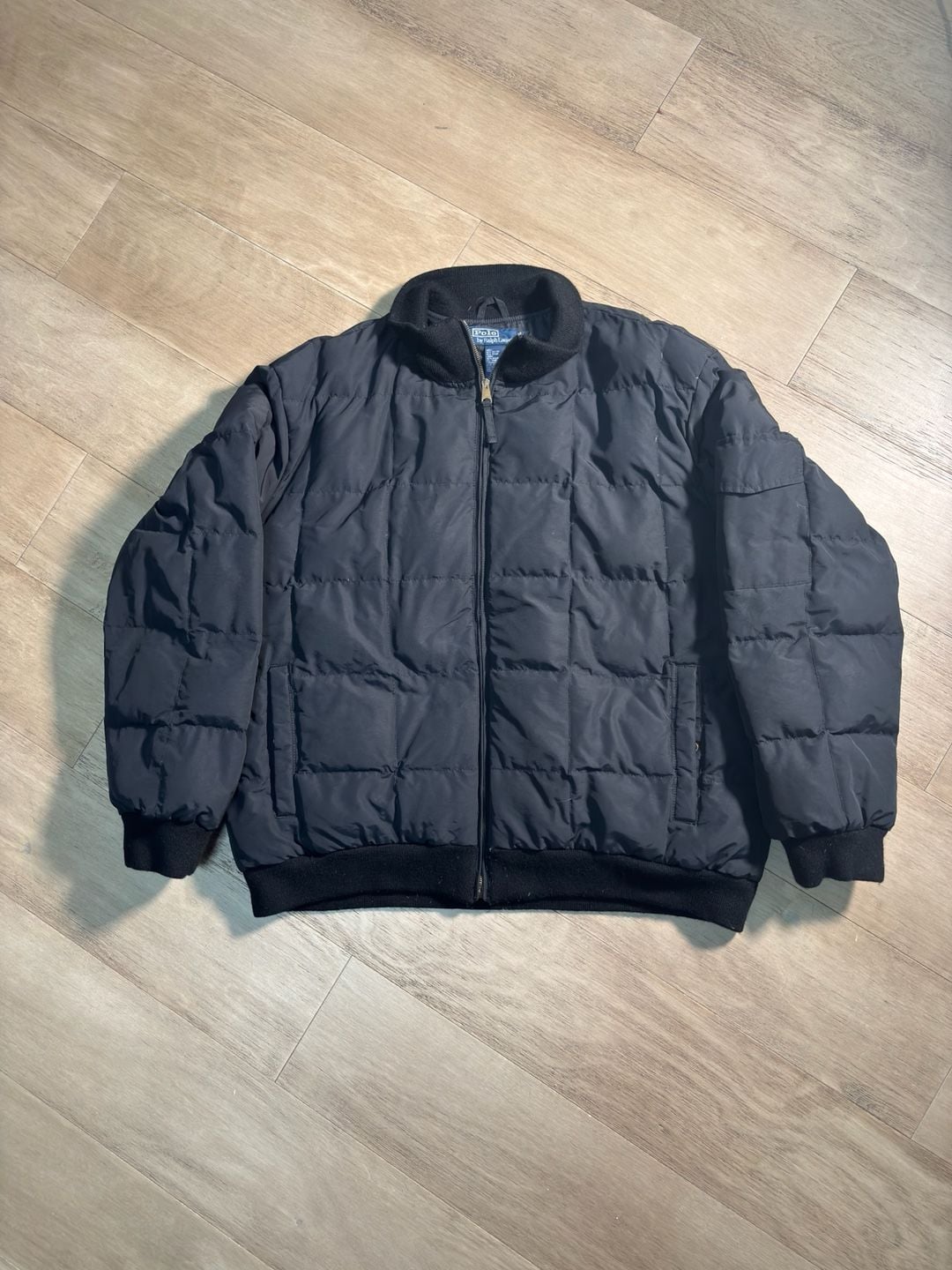 Vintage Polo Ralph Lauren Down Puffer Jacket Size XL Black 2