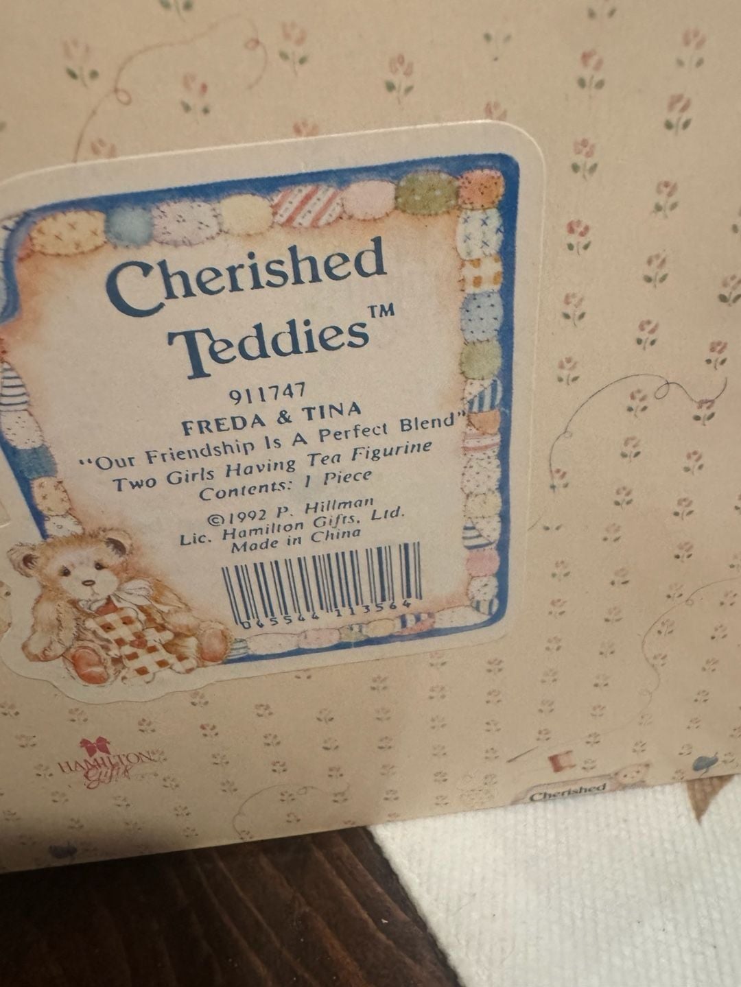 Cherished Teddies Freda & Tina Tea Figurine With Original Box #911747 7