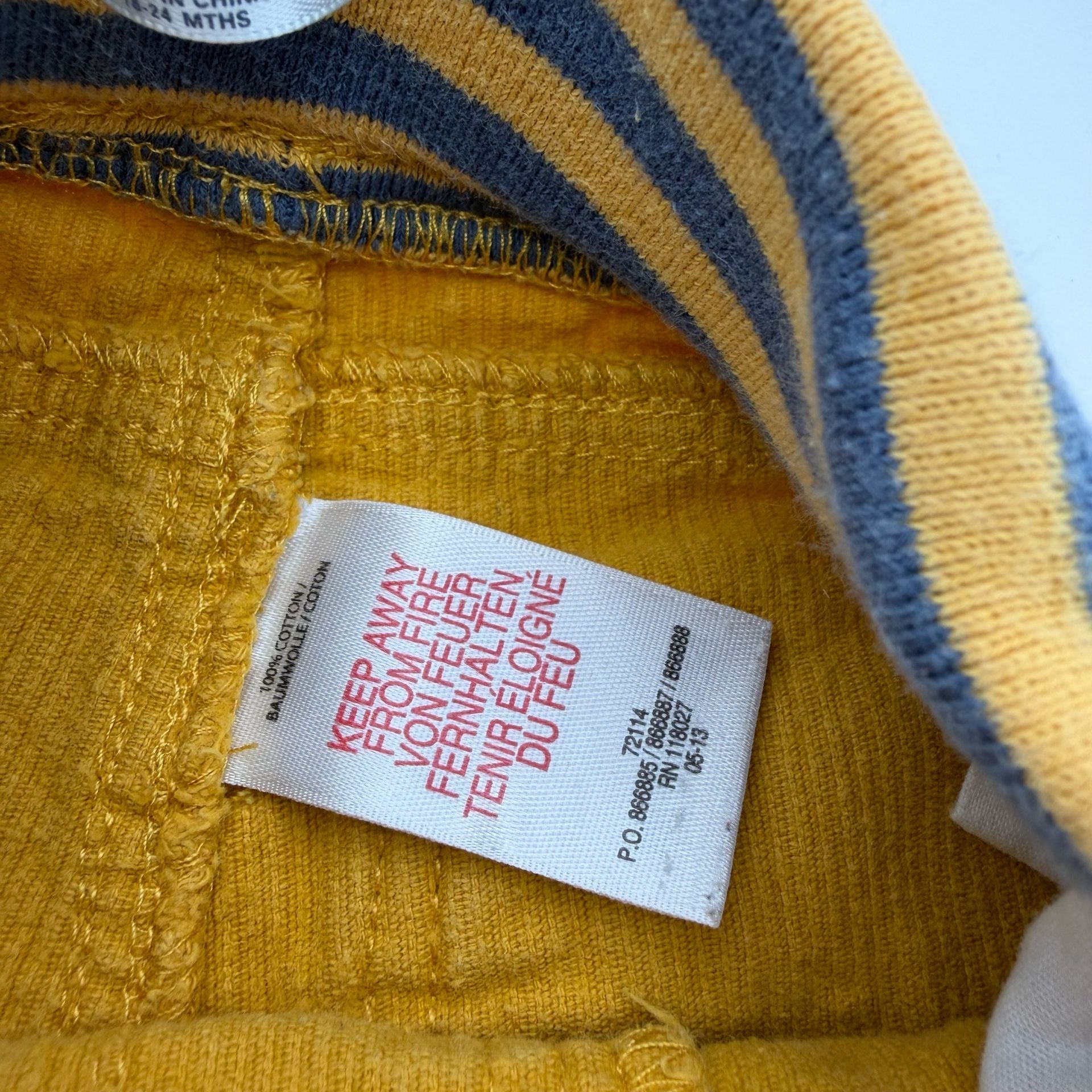 Baby Boden Yellow Corduroy Star Pants 18-24 Mths 5