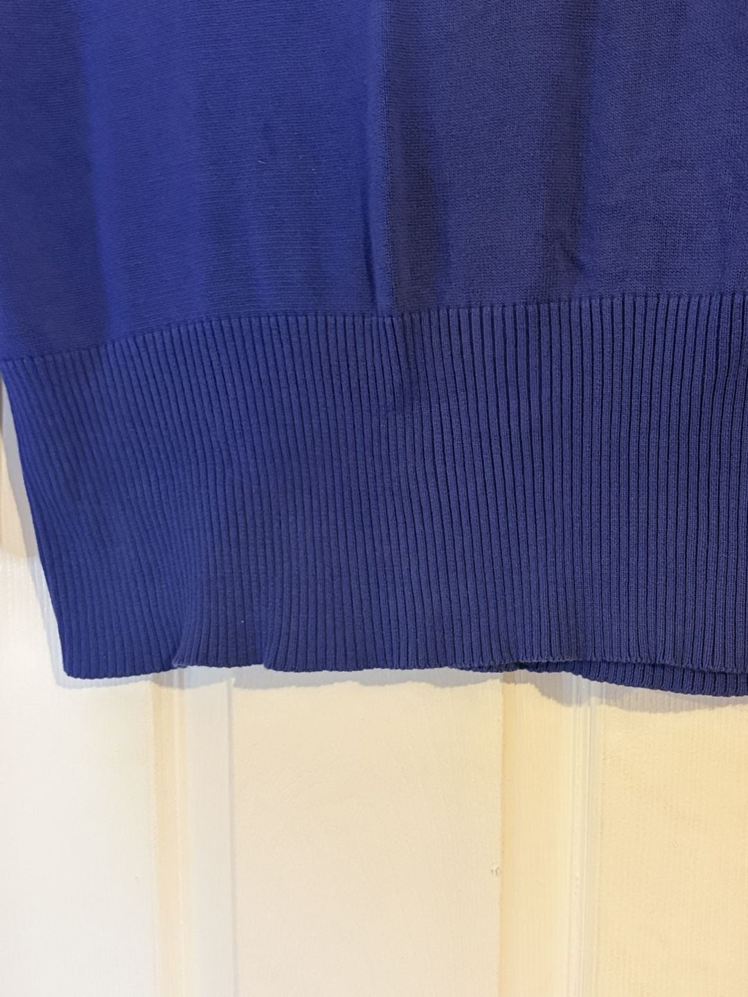 Donna Gray Blue Cotton Sweater 3