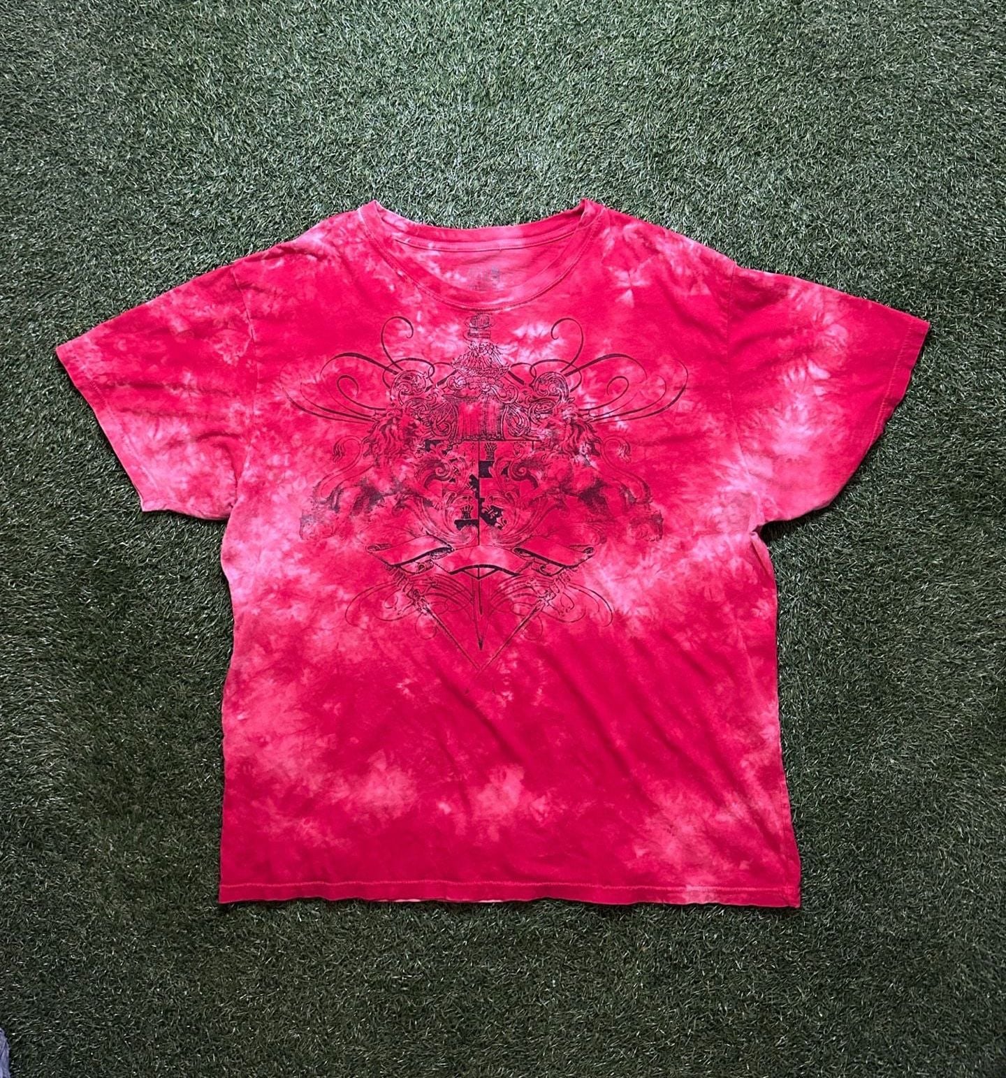 Apt. 9 Y2K 2000s Tie-Dye Sword Graphic T-Shirt. 2