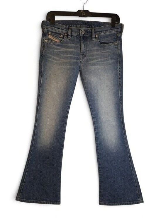 Diesel Bootcut Jeans Size 28 Blue Wash Denim 2