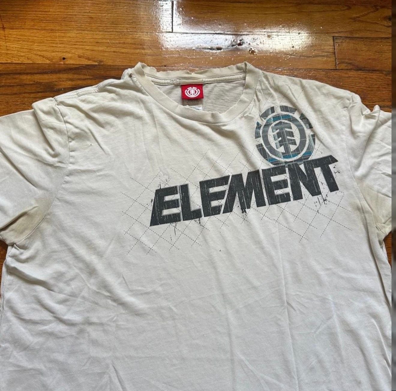 Element T-Shirt Size M White Graphic Skate Logo 3