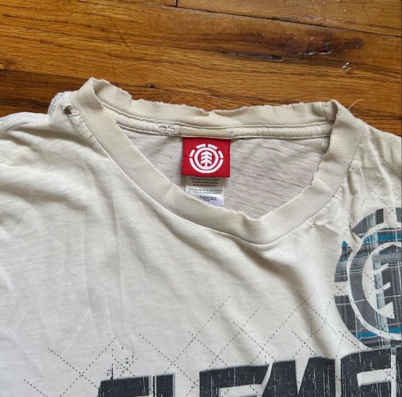 Element T-Shirt Size M White Graphic Skate Logo 4
