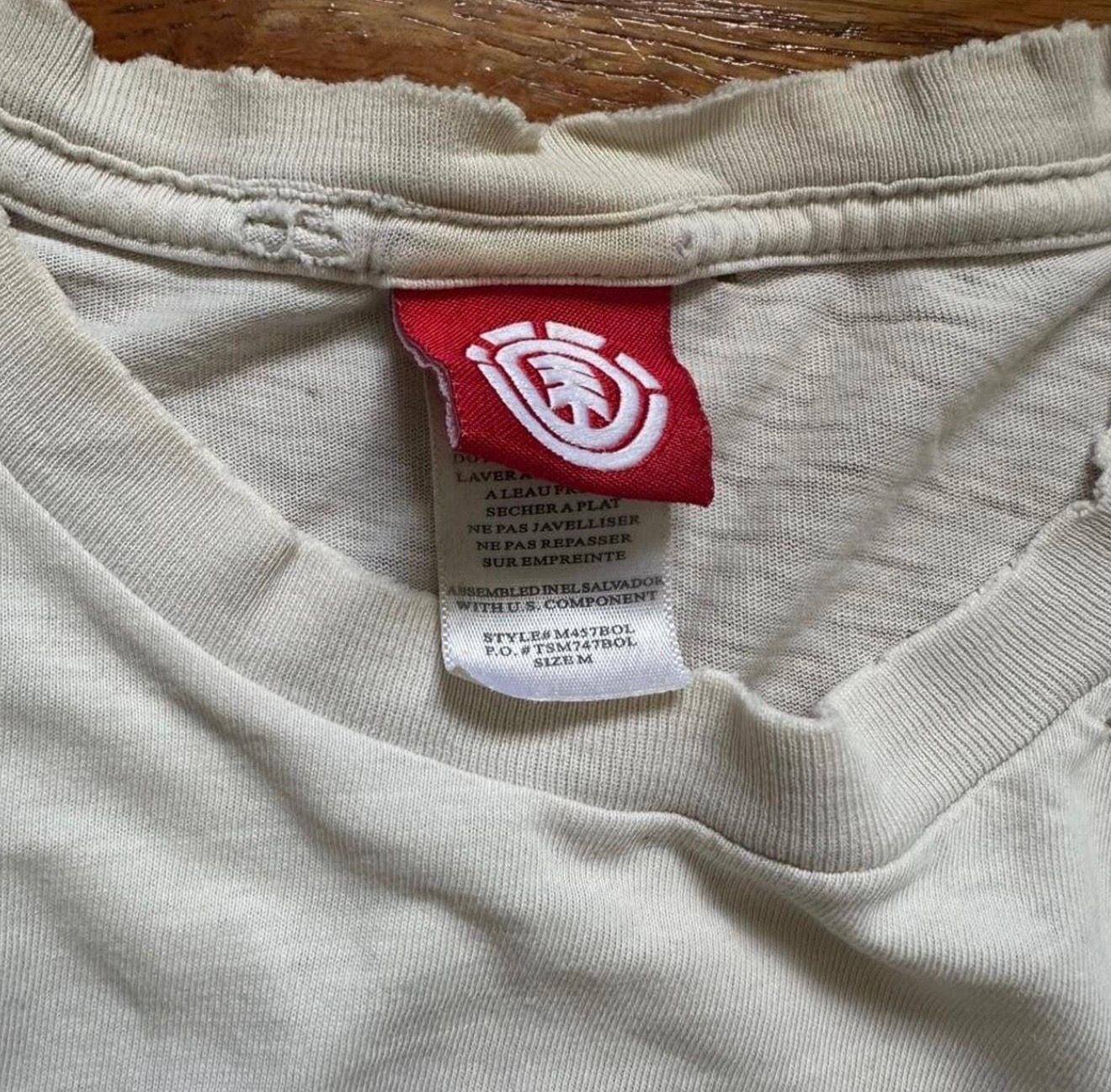 Element T-Shirt Size M White Graphic Skate Logo 5