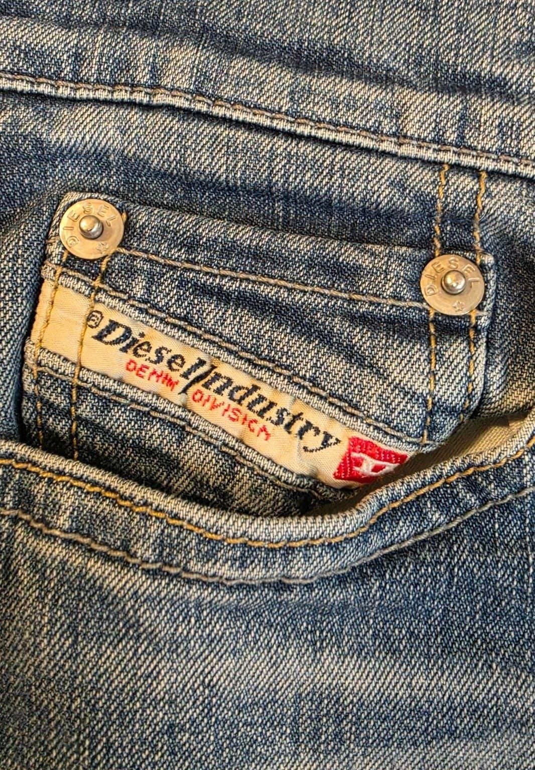 Diesel Bootcut Jeans Size 28 Blue Wash Denim 4