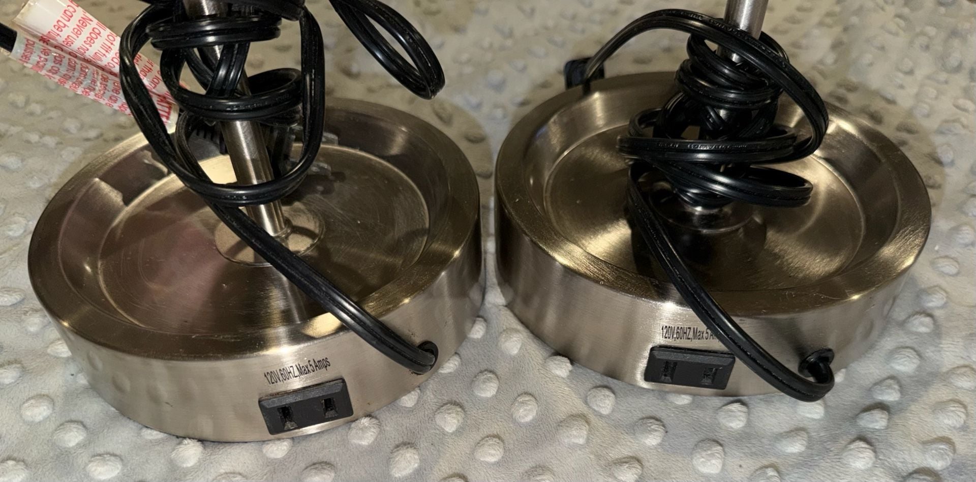 Howin HX-T2126 Brushed Nickel Table Lamp Set of 2 8