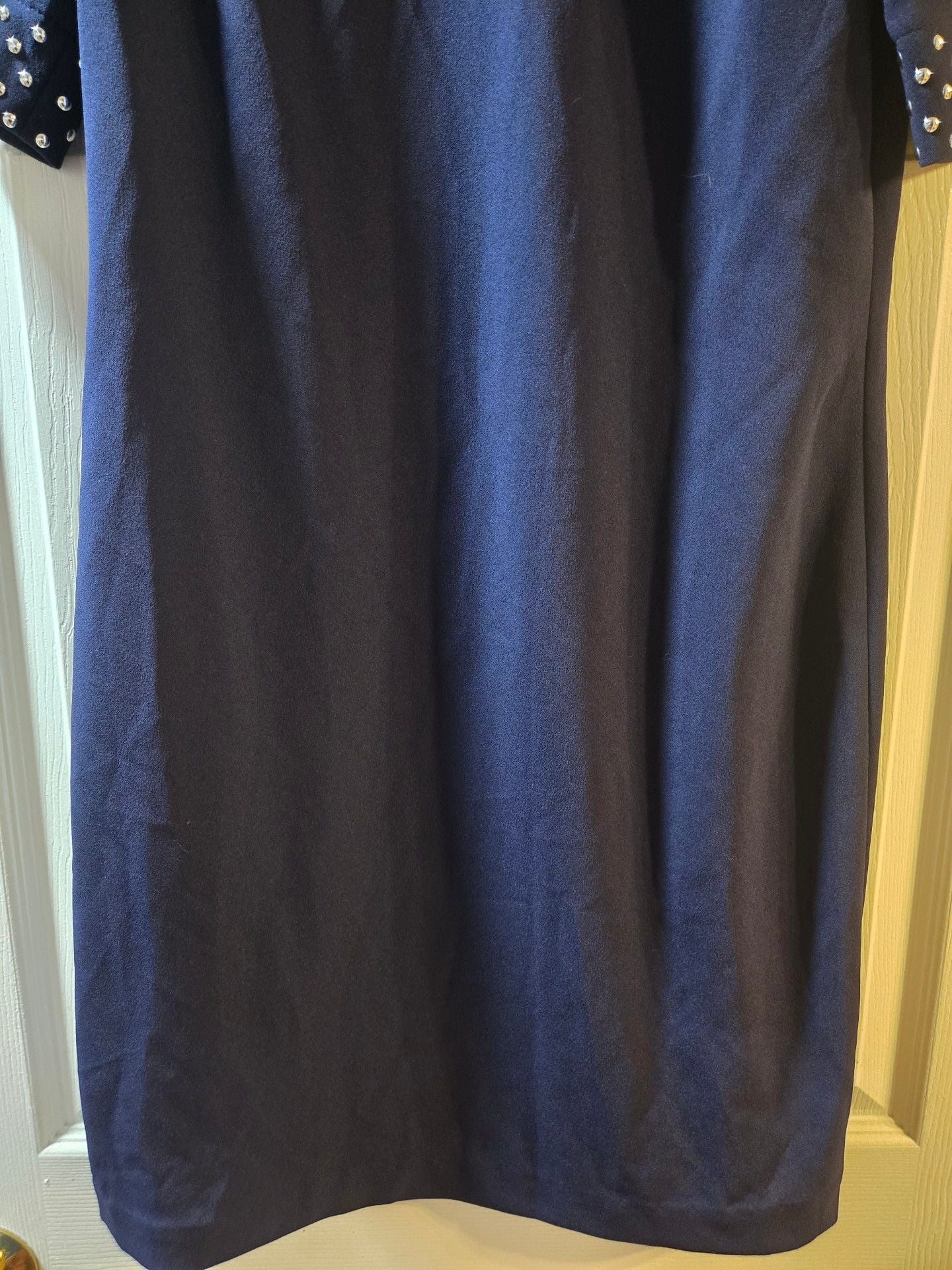 Karl Lagerfeld Studded Sleeve Dress Blue 4