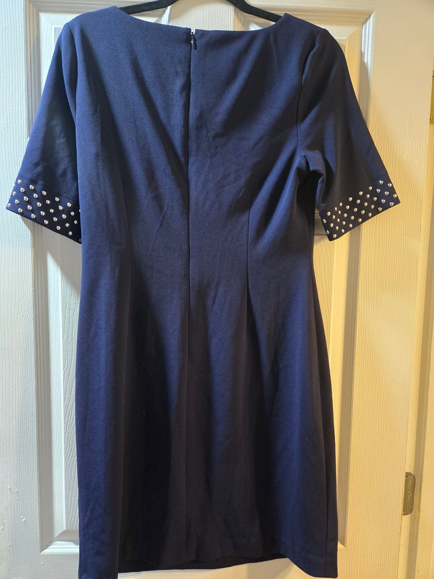 Karl Lagerfeld Studded Sleeve Dress Blue 6