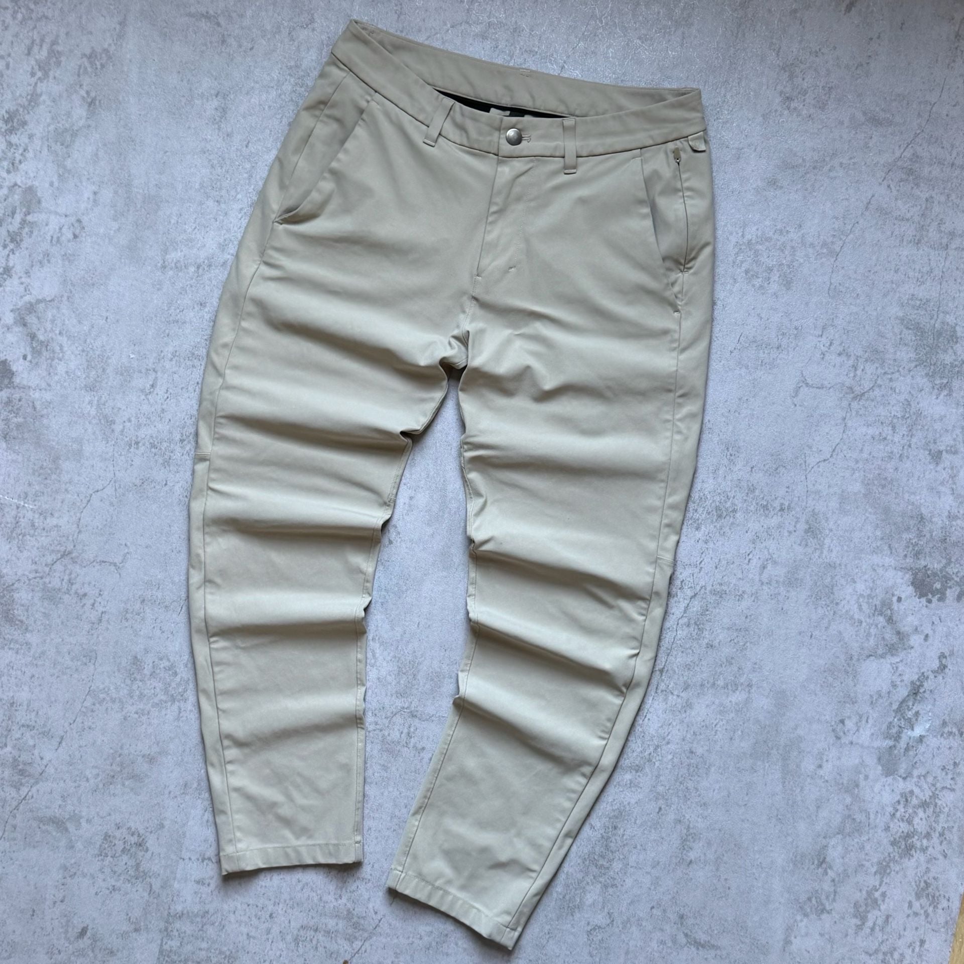 Lululemon ABC Pant Size 30 Beige Slim Fit Technical Trousers 2
