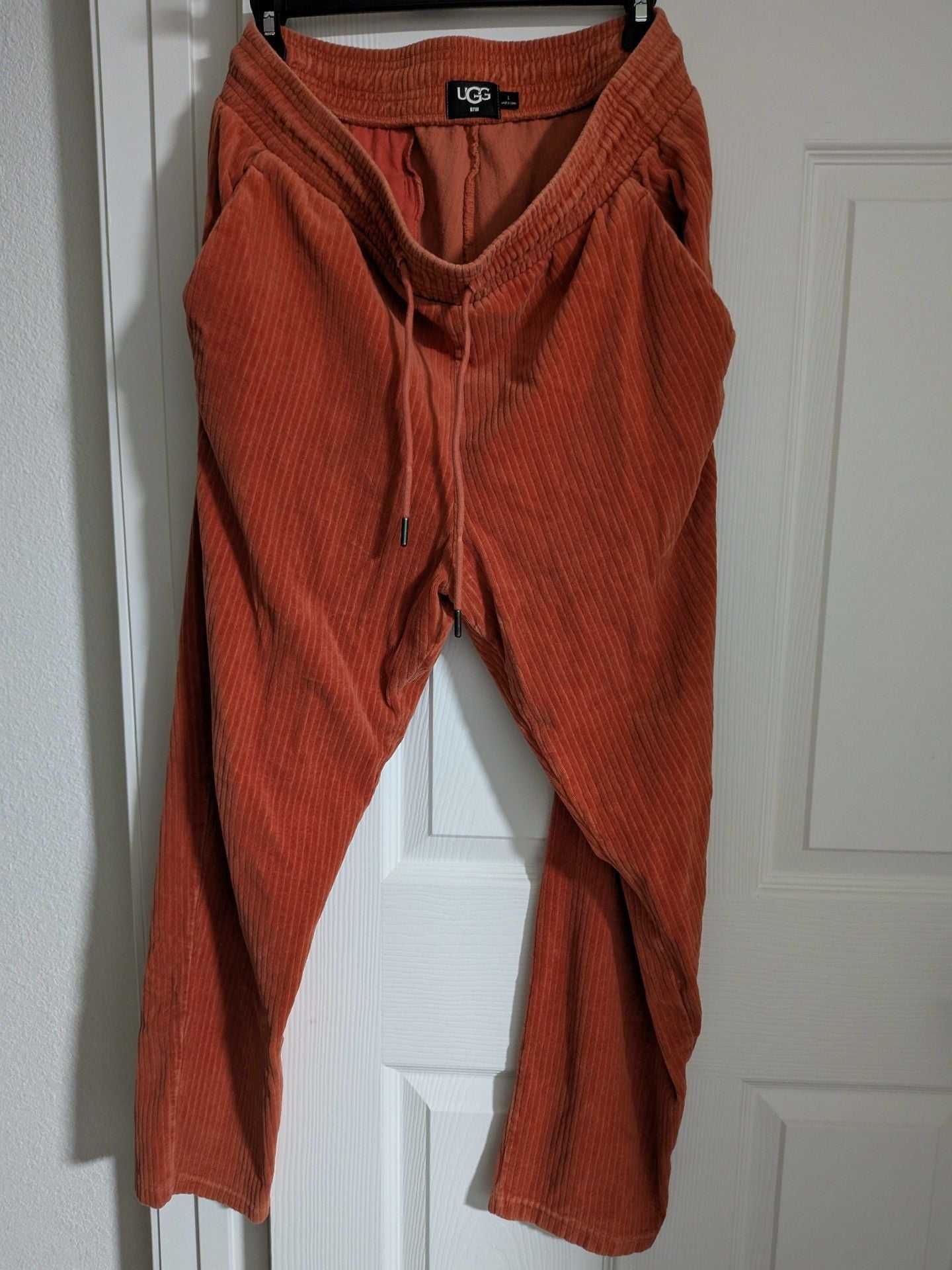 UGG Corduroy Jogger Pants Size L Orange 2
