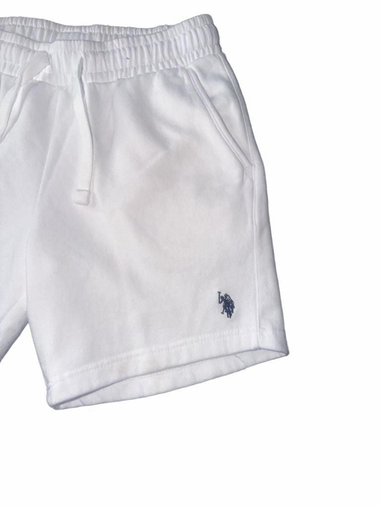U.S. Polo Assn. Sweat Shorts Size S White Drawstring Fleece 5