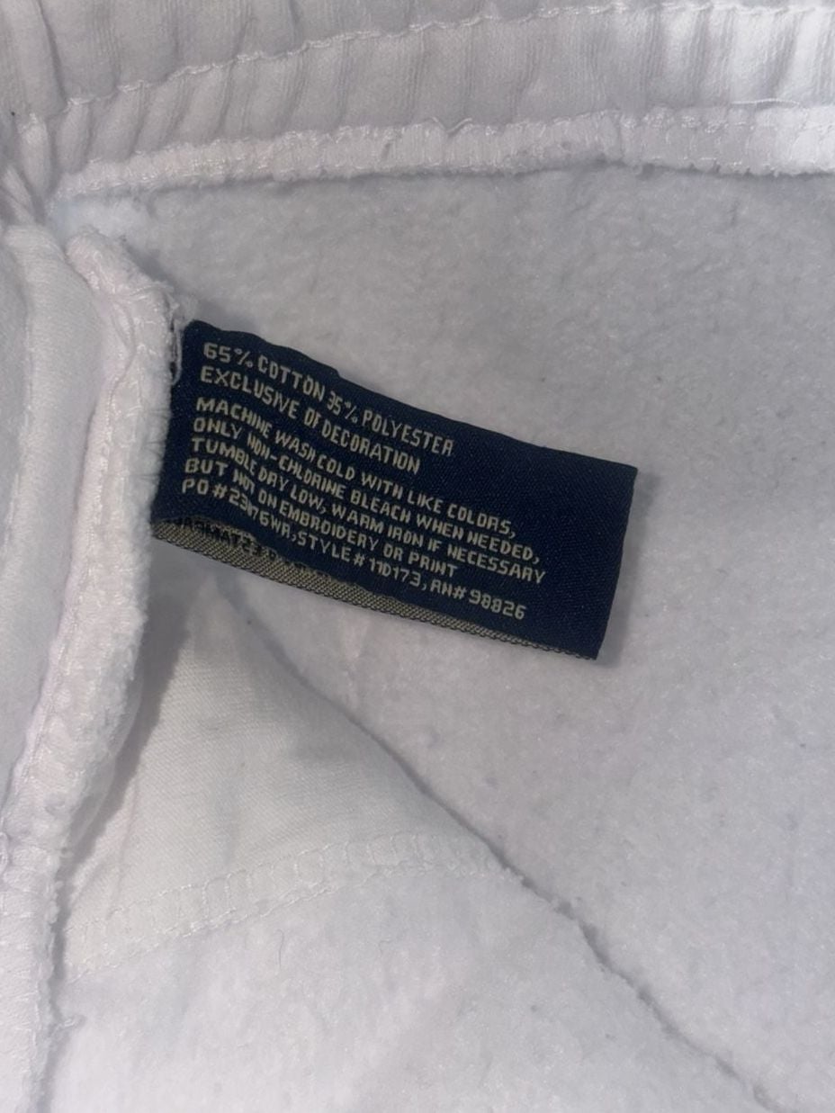 U.S. Polo Assn. Sweat Shorts Size S White Drawstring Fleece 9