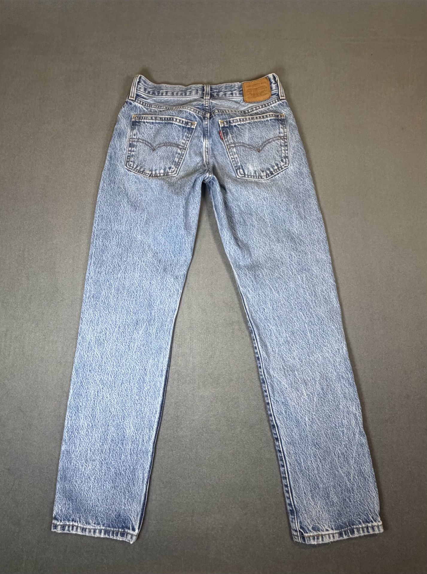 Levi's Premium Middy Straight Jeans Size 26 Light Wash 8