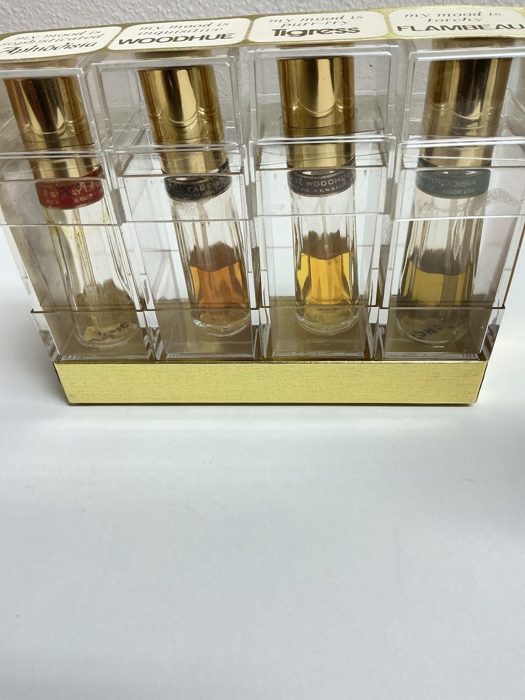 Faberge Spray Cologne Foursome 4x 1/2 Oz Vintage Perfume Set 2