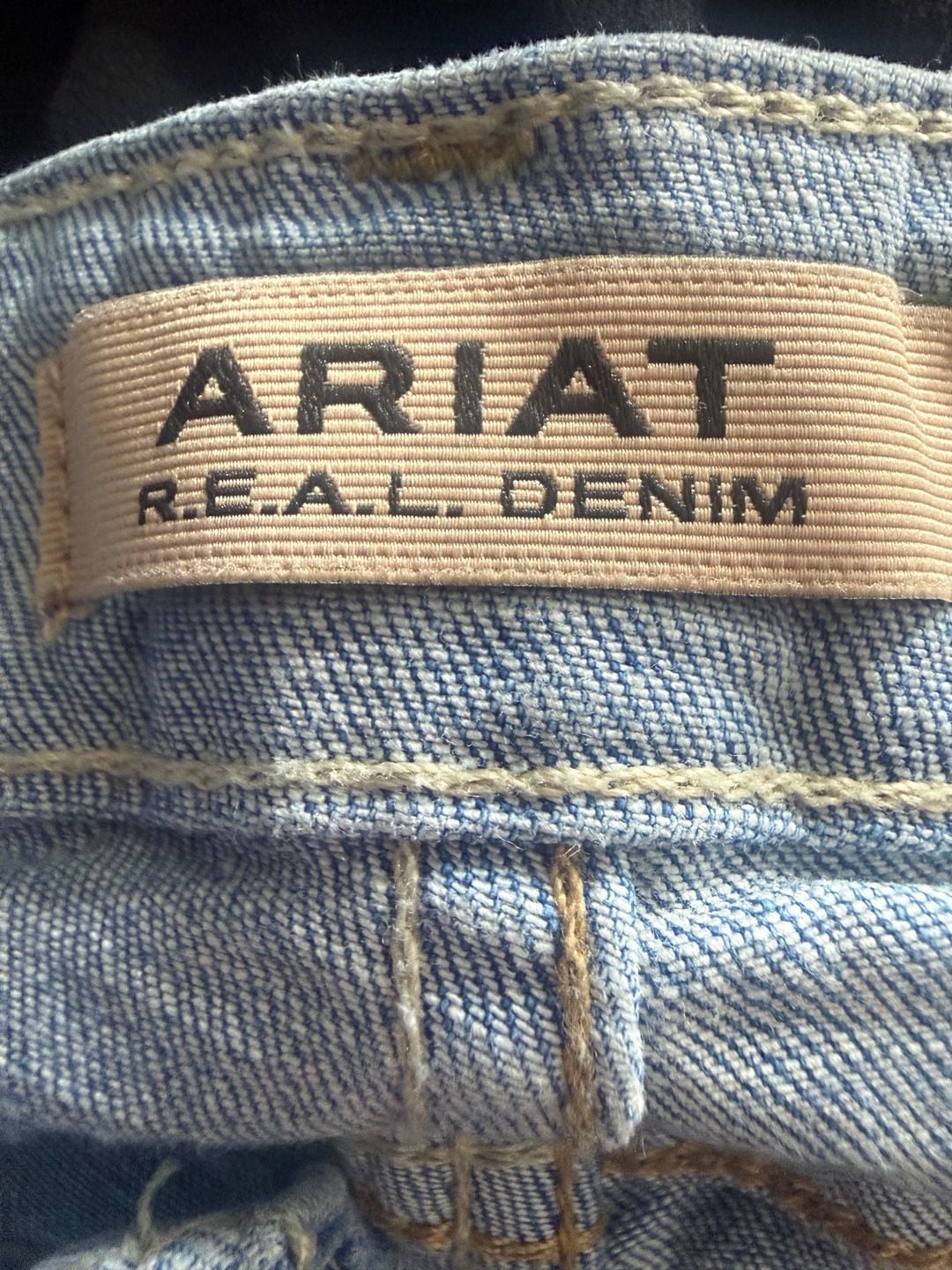 Ariat R.E.A.L. Denim Flare Jeans Size 28x32 Light Wash Bootcut 7
